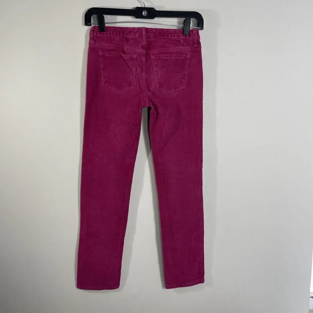 Gap Kids Girl Skinny Fit Corduroy Stretch Pants Purplish Pink Size 10
